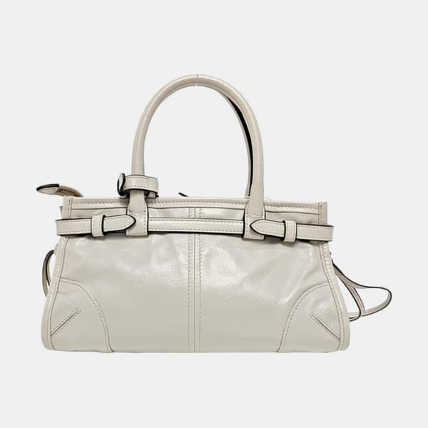 Bonnie Mini Calfskin White