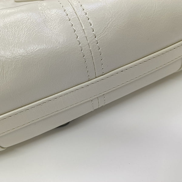 Bonnie Mini Calfskin White