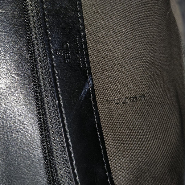 Calfskin Top Handle Bag Black