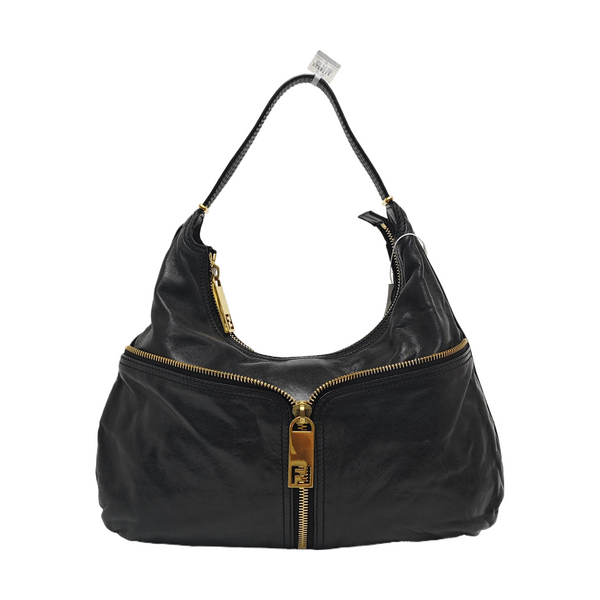 Calfskin Top Handle Bag Black