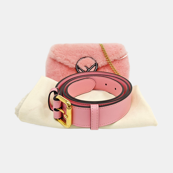 Wool Shoulder Bag Pink