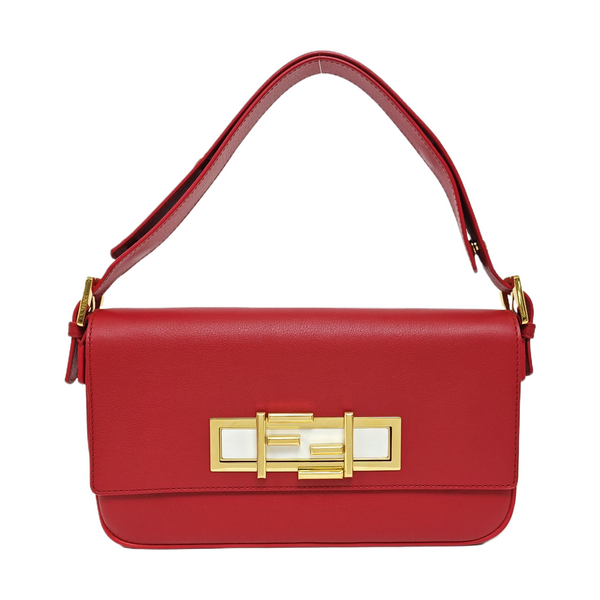 Calfskin Top Handle Bag Red