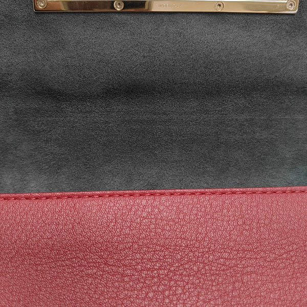 Calfskin Top Handle Bag Red