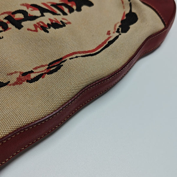 Canvas Top Handle Bag Beige