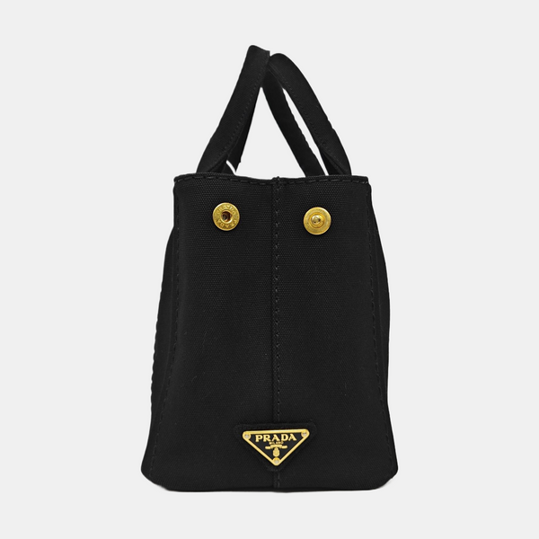 Denim Quilted Canvas Black