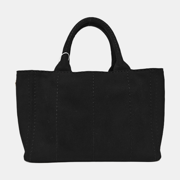 Denim Quilted Canvas Black