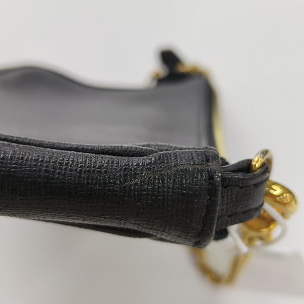 Calfskin Top Handle Bag Black