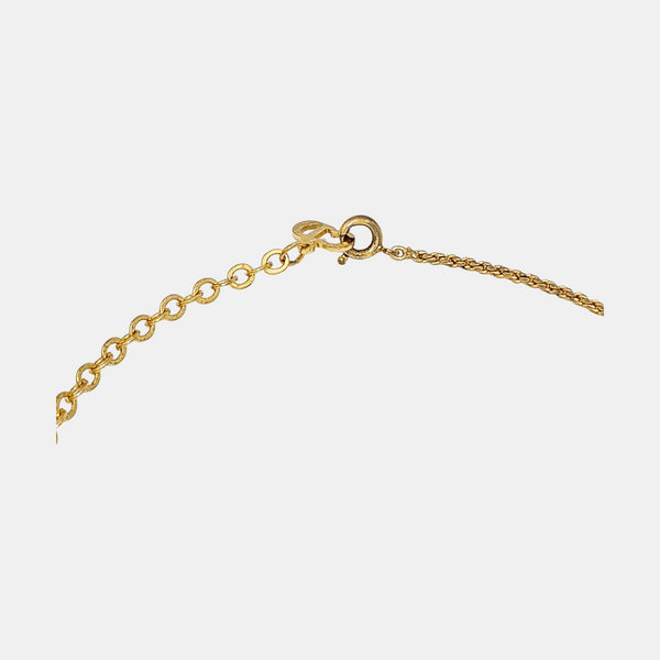 Authenticated pre-owned DIOR Oblique Gold-tone Metal Necklace - Necklace at Looply