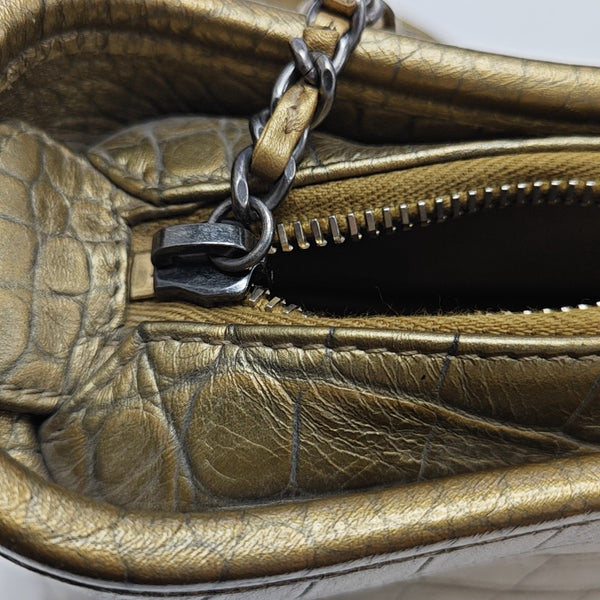 GABRIELLE Small Calfskin Gold
