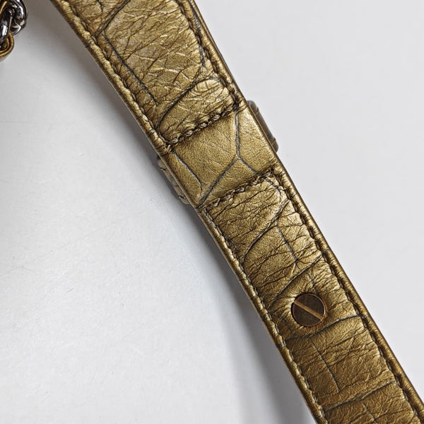 GABRIELLE Small Calfskin Gold