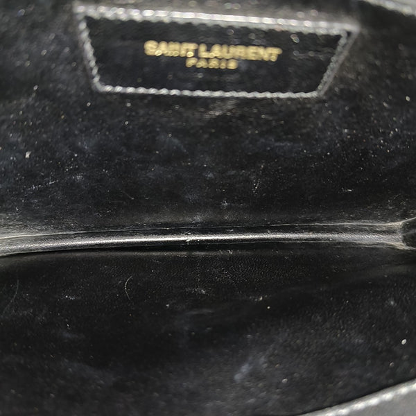 GABY Quilted Patent Leather Black