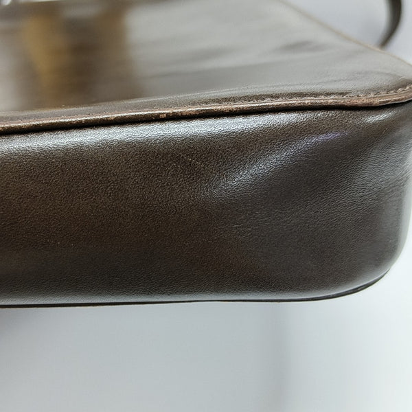 Calfskin Shoulder Bag Brown