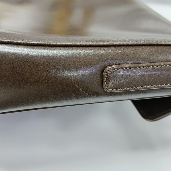 Calfskin Shoulder Bag Brown