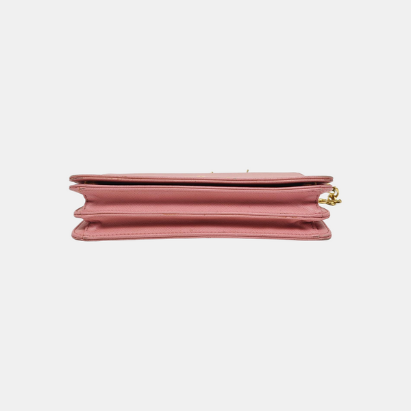 Calfskin Shoulder Bag Pink