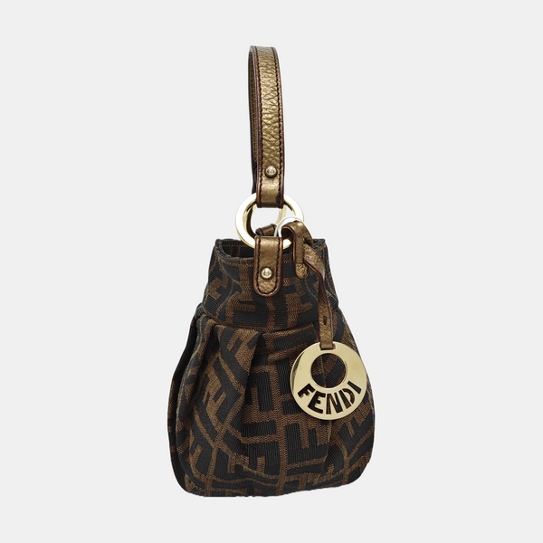 Canvas Top Handle Bag Brown
