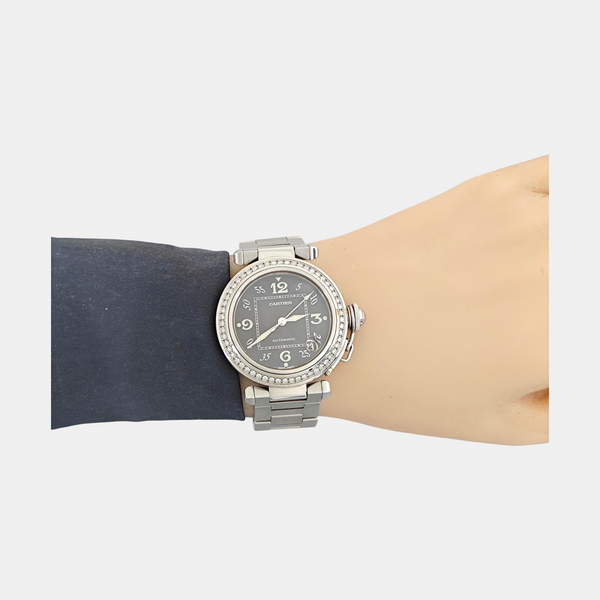 35.5mm Black Automatic Watch