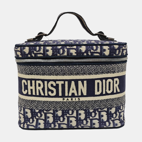 Travel Vanity Oblique Canvas Blue