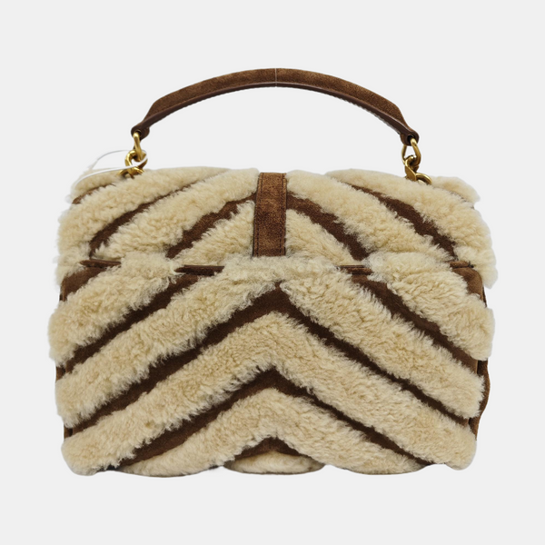 COLLEGE Medium Chevron Suede Brown