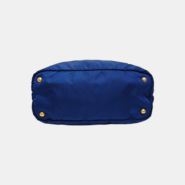 Nylon Tote Bag Blue