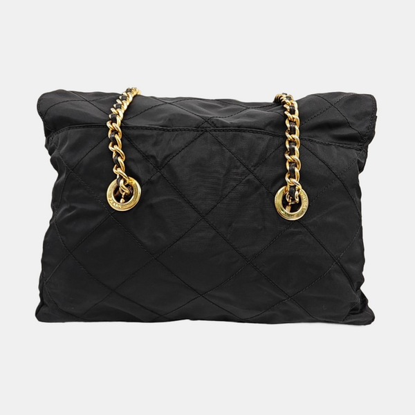 Nylon Quilted Nylon Black