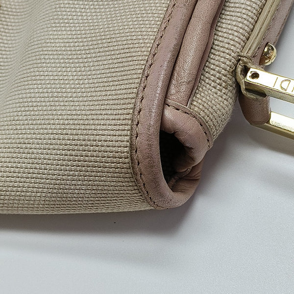 Canvas Shoulder Bag Beige
