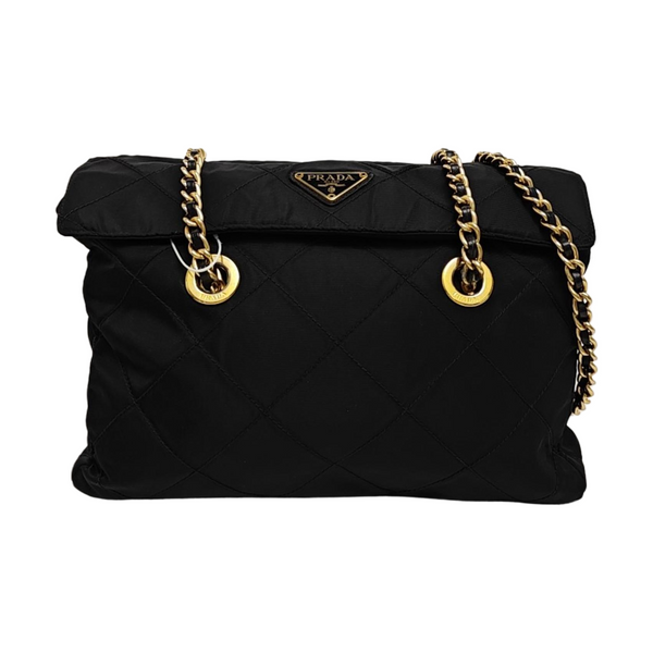 Nylon Quilted Nylon Black