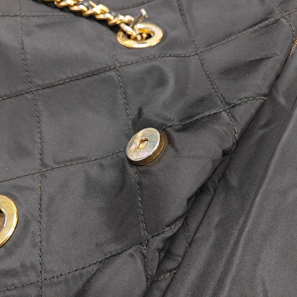 Nylon Quilted Nylon Black