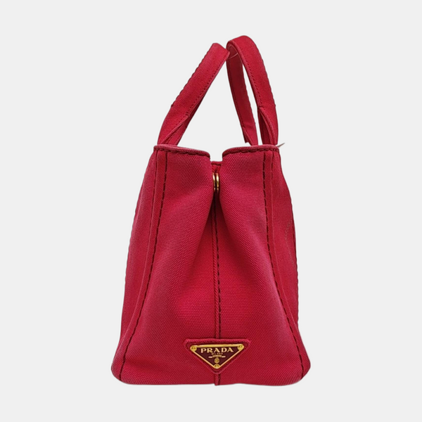 Denim Quilted Canvas Red