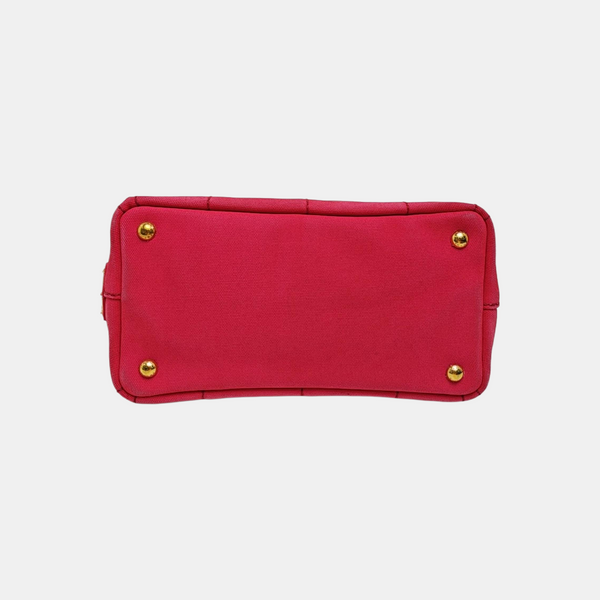 Denim Quilted Canvas Red