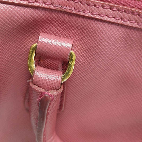 Saffiano Calfskin Shoulder Bag Pink