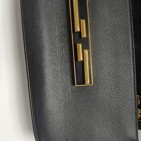 Calfskin Crossbody Bag Black