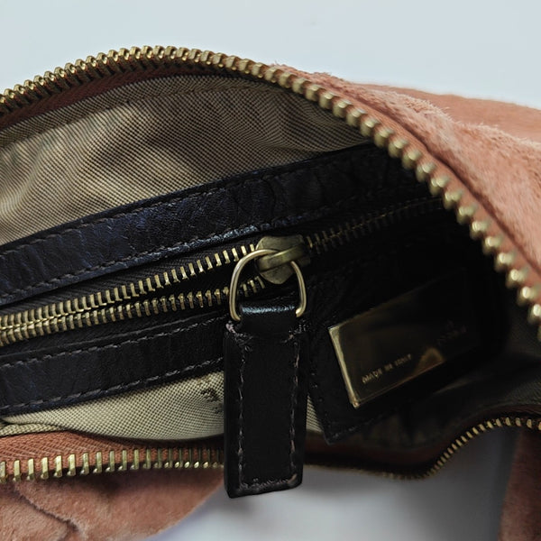 Suede Shoulder Bag Pink