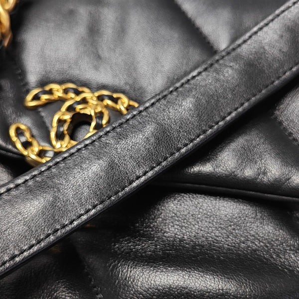 CHANEL 19 Small Quilted Lambskin Black