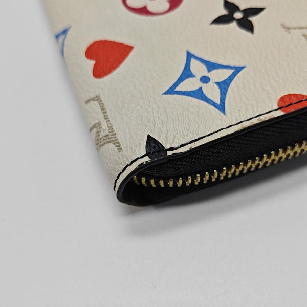 Monogram Coated Canvas Wallet White