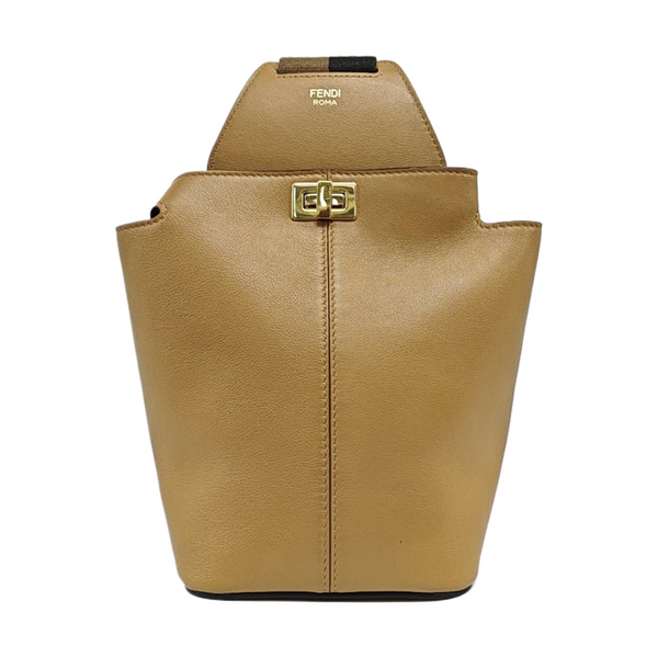 Calfskin Shoulder Bag Brown