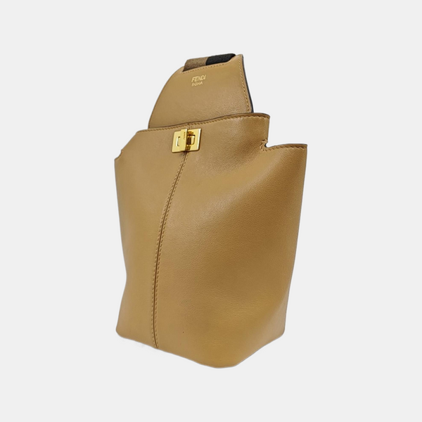 Calfskin Shoulder Bag Brown