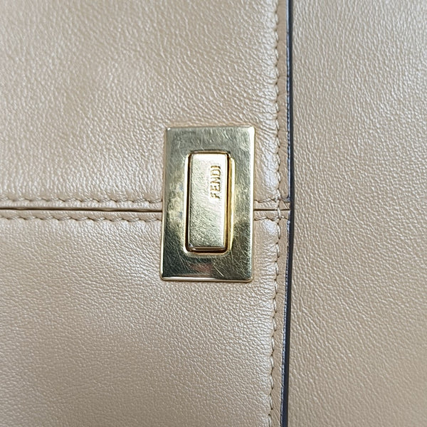 Calfskin Shoulder Bag Brown