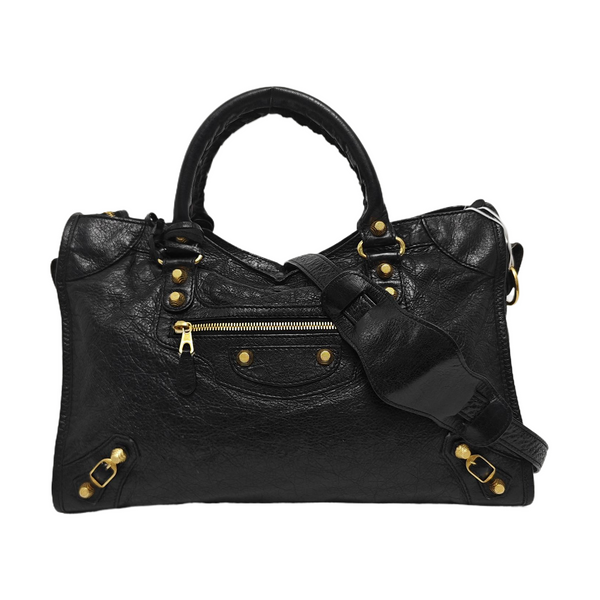 Classic City Medium Lambskin Black