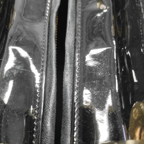 Lady Dior Medium Cannage Patent Leather Black