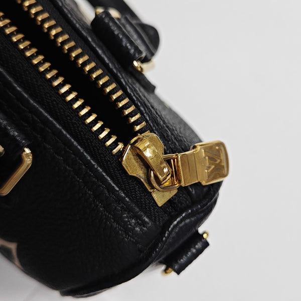 SPEEDY Nano Monogram Calfskin Black