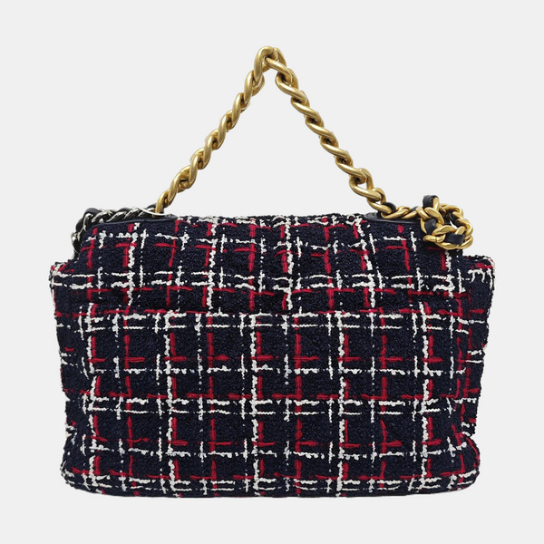CHANEL 19 Large Quilted Wool Multicolor