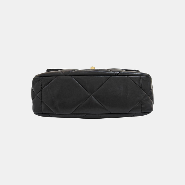 CHANEL 19 Small Quilted Lambskin Black