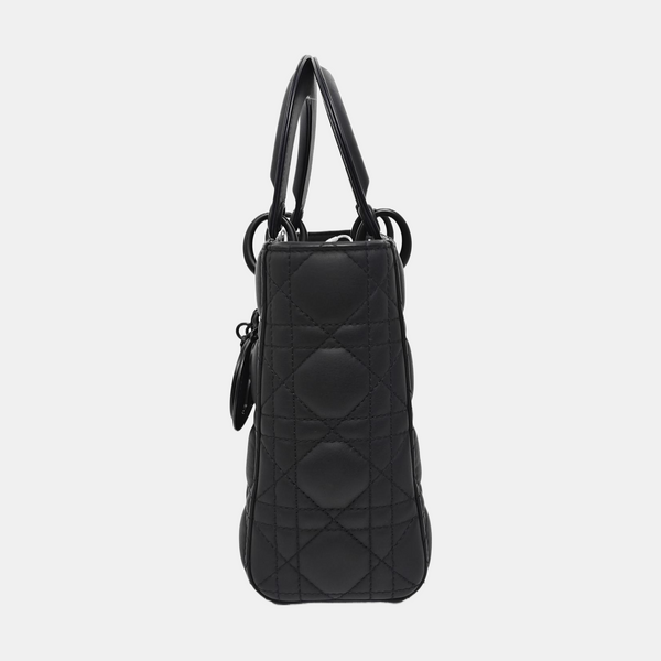 Lady Dior Small Cannage Calfskin Black