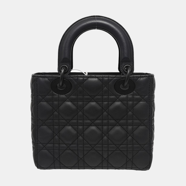 Lady Dior Small Cannage Calfskin Black
