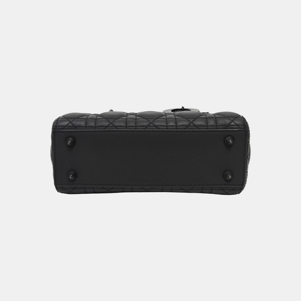 Lady Dior Small Cannage Calfskin Black