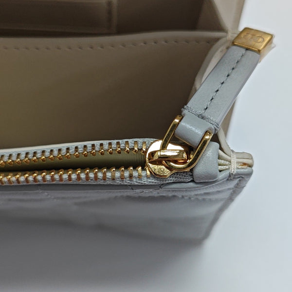Miss Caro Mini Cannage Lambskin Gray