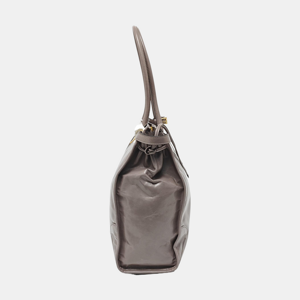 Bonnie Large Calfskin Gray