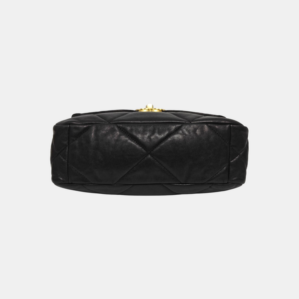 CHANEL 19 Small Quilted Lambskin Black