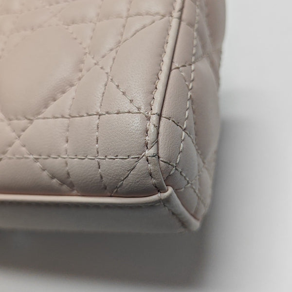 Lady D-Joy Super Mini Cannage Lambskin Pink