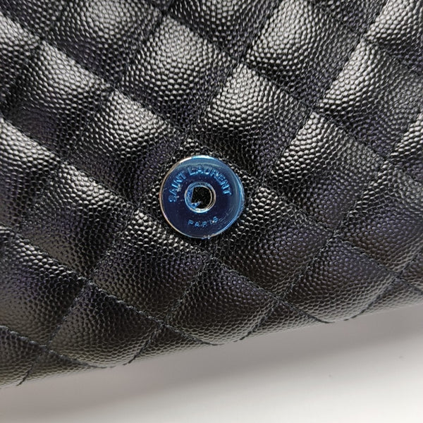 ENVELOPE Small Quilted Calfskin Black
